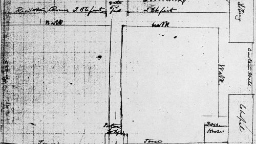 Olmsted Plan for Trinity College (Hartford CT) (Siting plan for buildings from President Thomas Pynchon - Olmsted correspondence 3/4/1875) plan (drawing)