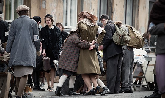 A street scene image from Who Will Write Our History. Photo by Anna Wloch.